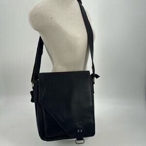 NWT ARRIGO blue leather crossbody bag